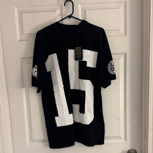 Darc Sport Black Short-Sleeve Tee with Large White '15' Graphic